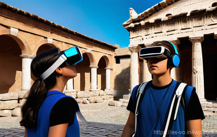 VR 기술과 감각확장 기술의 융합 사례 - **Prompt 2: Multisensory Serenity in a Digital Forest**
    "A person in their early twenties, weari...