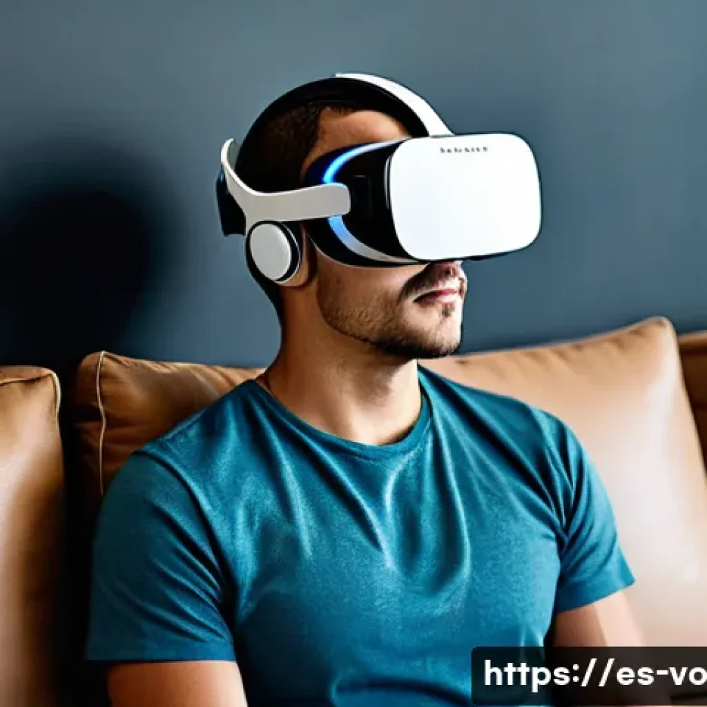 가상 현실 내 감각확장 기술의 도전 과제 - **Prompt 1: VR Comfort and the Edge of Disorientation**
A young adult, wearing a sleek, lightwei...